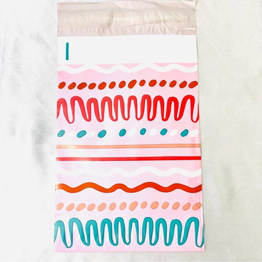 20 Pk Colorful Patterned Gift or Shipping Poly Mailers - 6x9